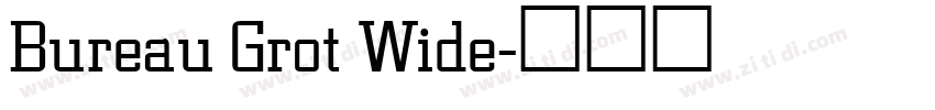 Bureau Grot Wide字体转换